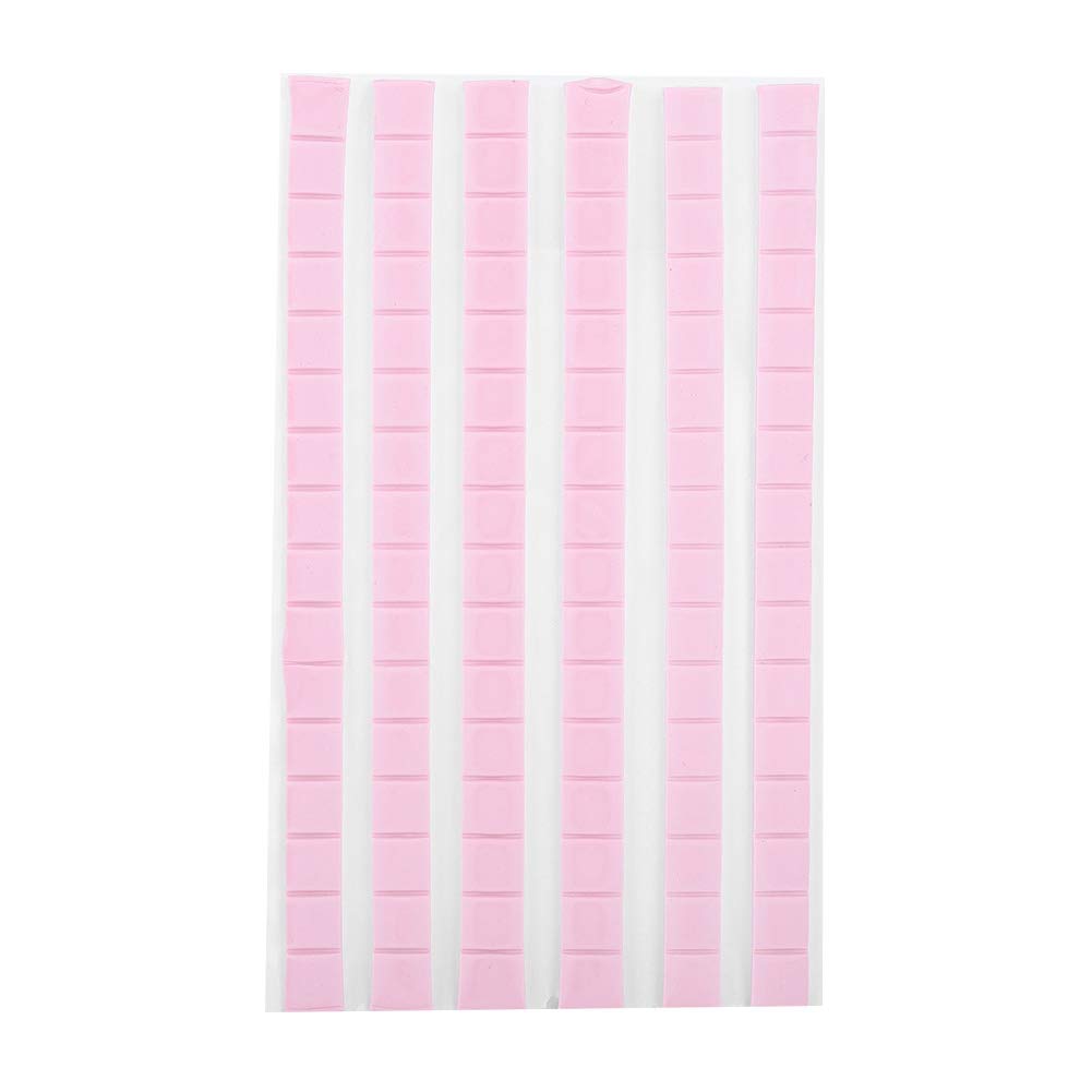 Manicure, Professional Reusable Nail False Nail Tips Sticky Adhesive Manicure Tool Pink