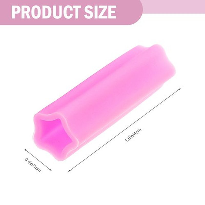 6Pcs Silicone Cuticle silicone cuticle cover protector nail nippers sleeve Nippers Cover (Random Color))