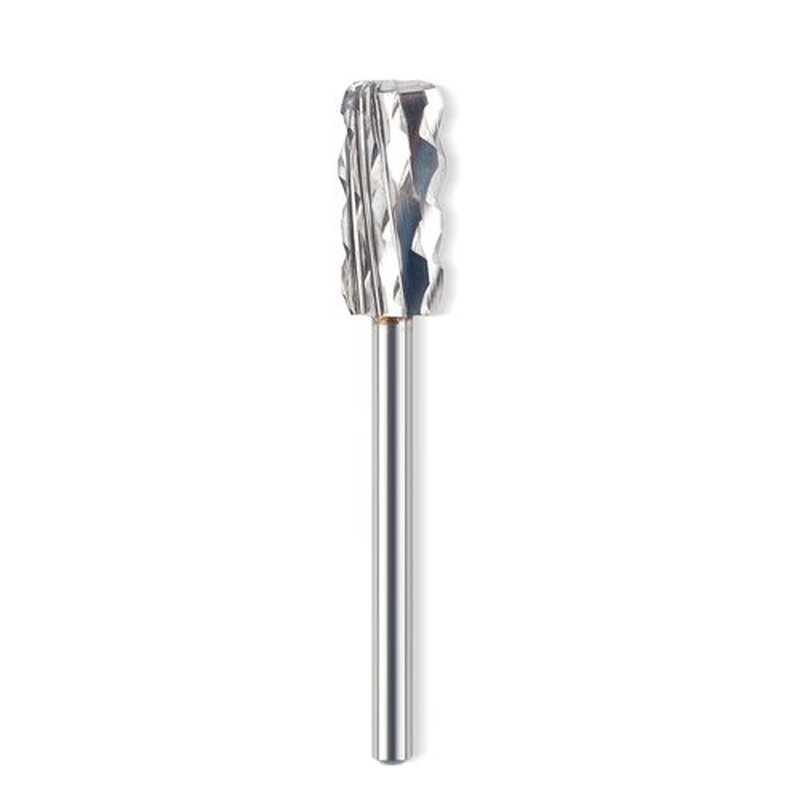 QUNZHAO Nail Drill Bits Dust Droof Bit Tungsten Steel Fast Remove Acrylic or Hard Gel 3/32" Shank - Manicure, Nail Art, Drill Machine Accessories (4X Extra coarse-4XC, Silver)