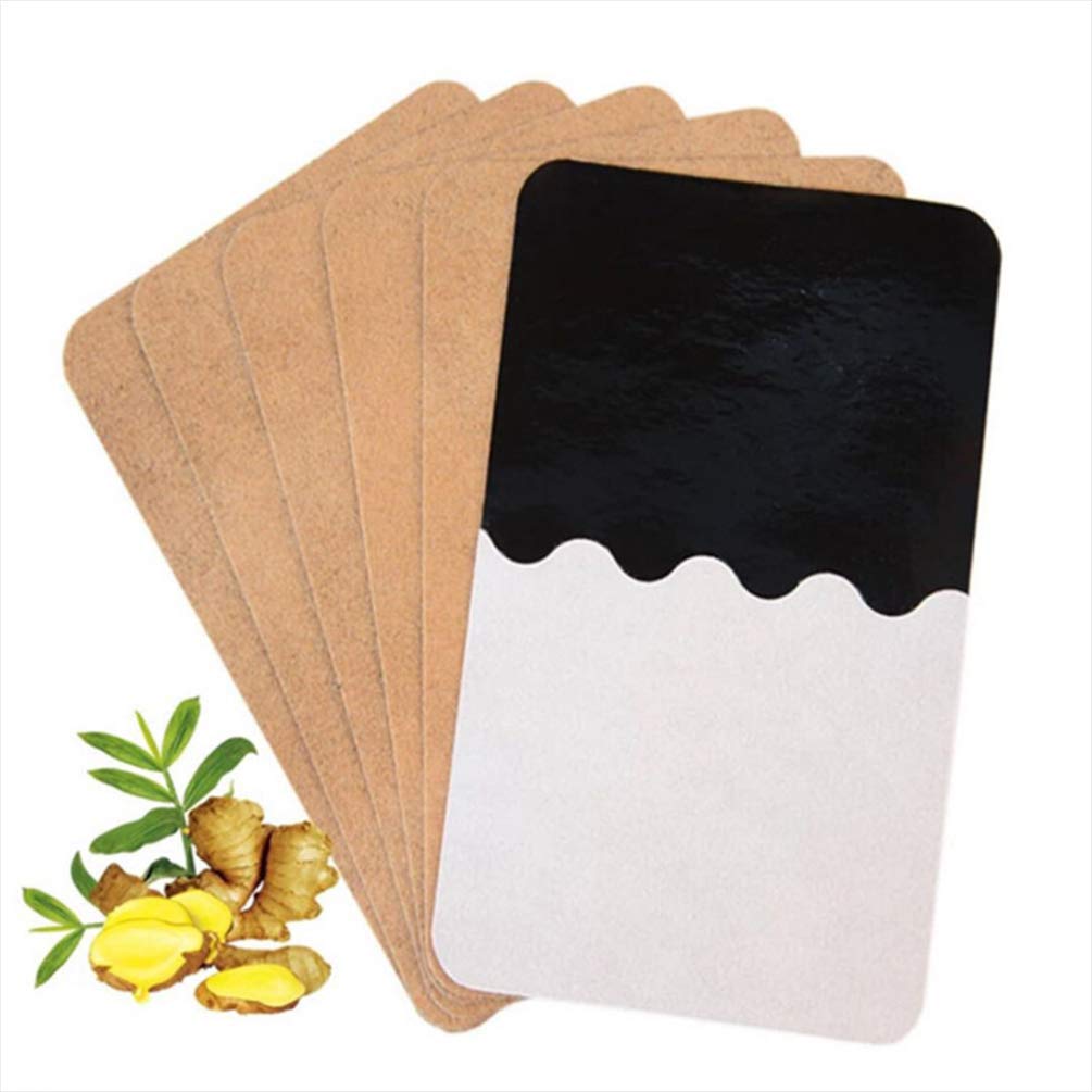 Healeved 100 Packs Ginger Pad for Pain Ginger Pad Herbal Ginger Patches Chinese Nature Blood Circulation Pads for Knee Cervical Vertebra Joint