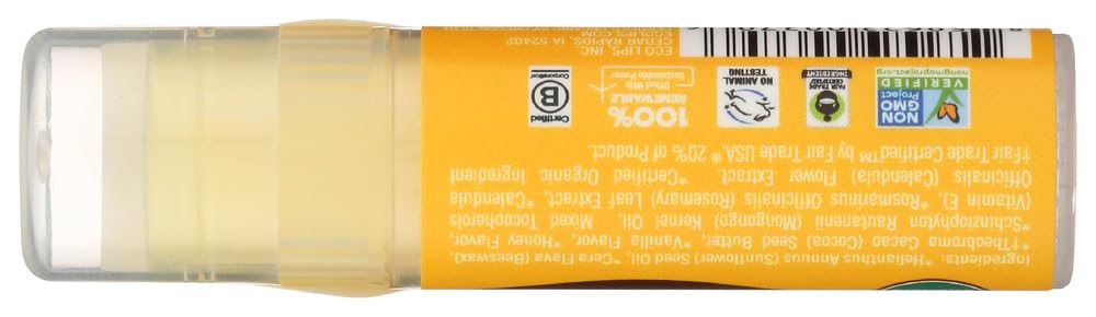 Eco Lips Inc., Mongo Kiss, Lip Balm, Vanilla Honey, .25 oz (7 g) - 2pc