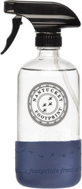 Skiennix 16 oz Clear Glass Spray Bottle - Durable Silicone Design for Easy Cleaning & Refills