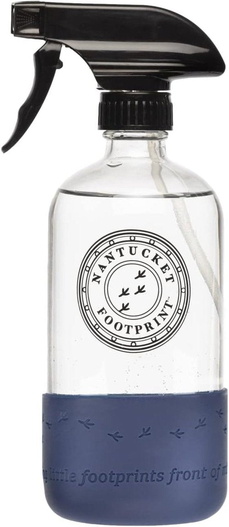 Skiennix 16 oz Clear Glass Spray Bottle - Durable Silicone Design for Easy Cleaning & Refills