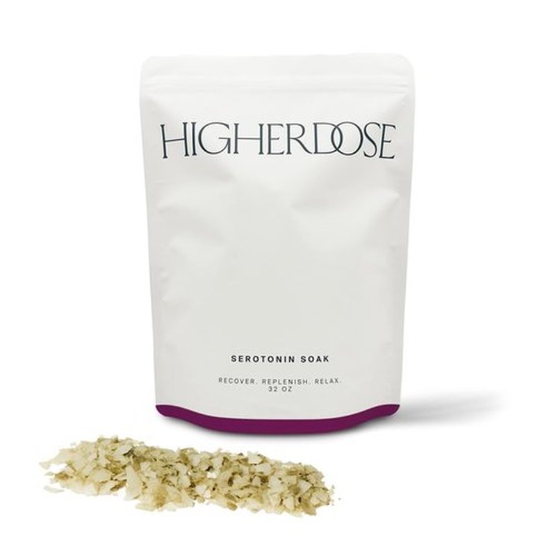 HigherDOSE Serotonin Soak Magnesium Bath Salts - Natural Detox & Muscle Recovery with Essential Oils