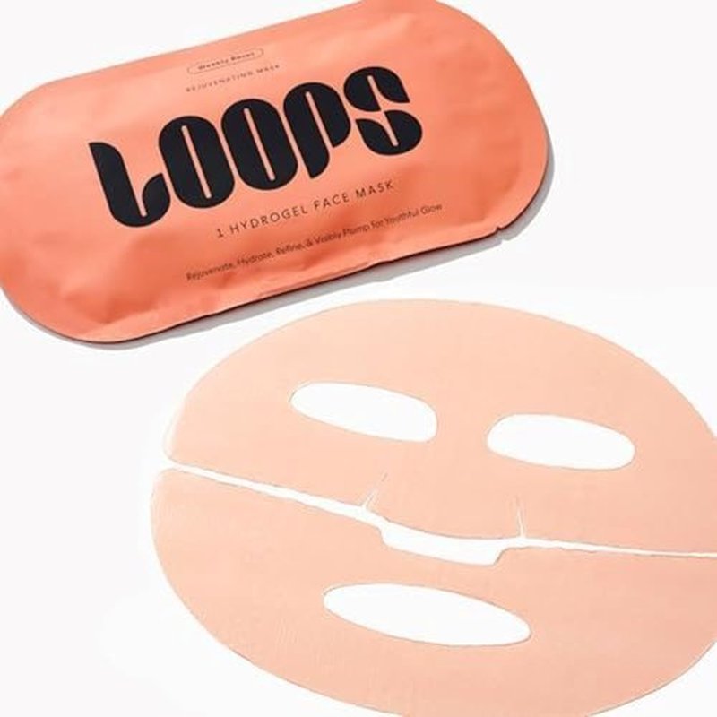 LOOPS Weekly Reset - Rejuvenating Hydrogel Face Mask for Youthful Glow - Super Moisturizing & Pore Refining - 1 Pc