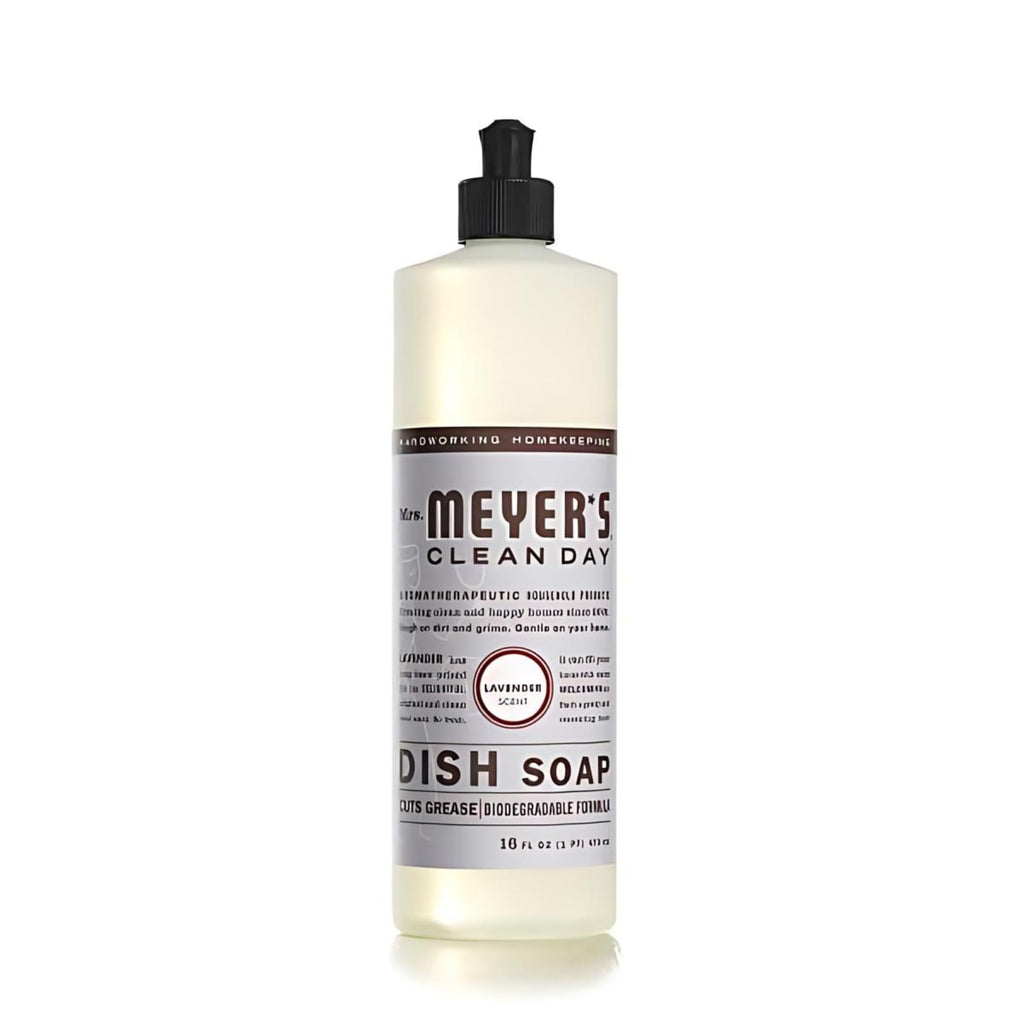 Mrs. MEYER'S CLEAN DAY Kitchen Set, Room Freshener, Multi-Surface Cleaner, Dish Soap and Foaming Hand Soap, 4 CT (Lavender)