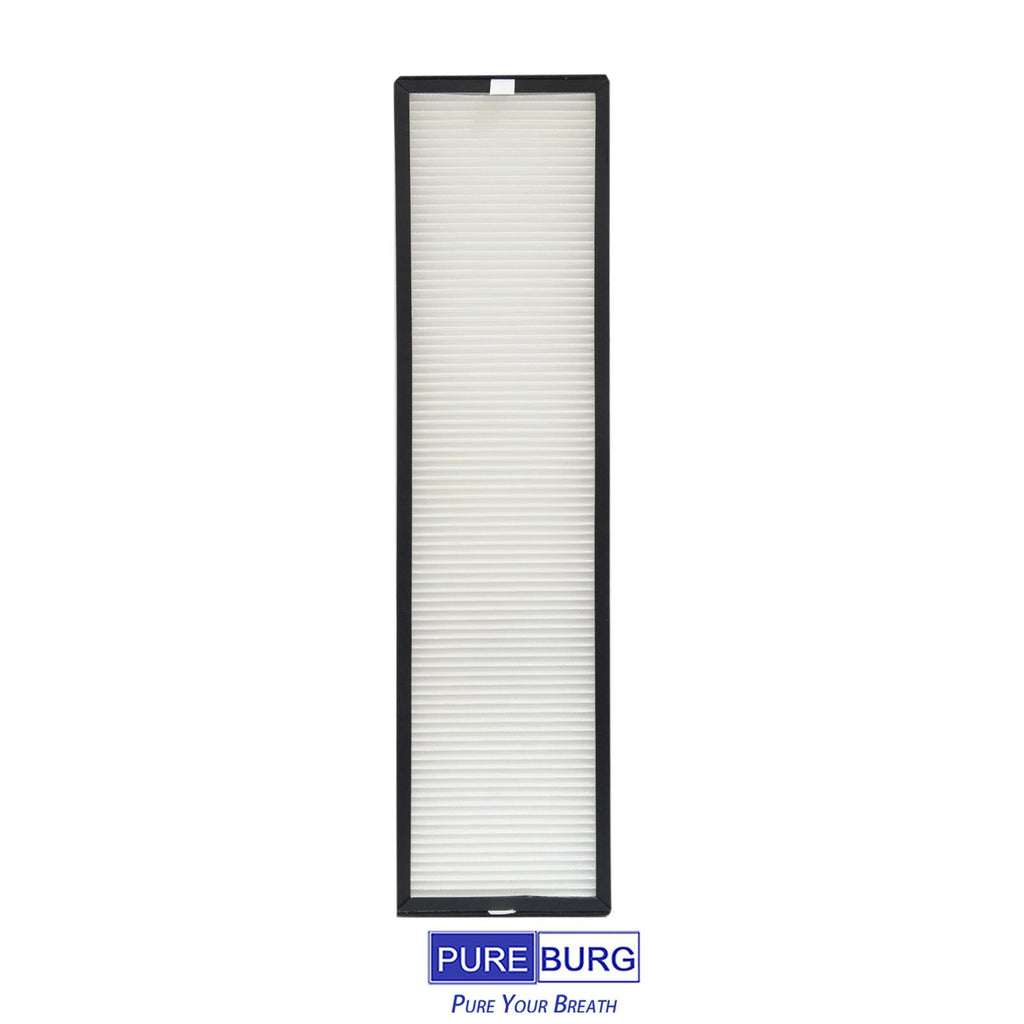 PUREBURG 182550 Replacement Filter Compatible with Bionair BAP536UV-U Air Purifier, 2-Pack H13 HEPA Activated Carbon Pre-Filters For Air Clean Dust VOCs Odor