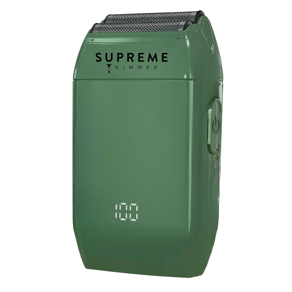 Supreme Trimmer Crunch STF602 – Waterproof Double Foil Shaver for Men | 150 Min Runtime, Wet/Dry Cordless & Corded Electric Razor | Hypoallergenic Foils for Face, Head & Stubble