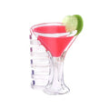 Personalised Acetate Novelty Whiskey Nogaiya Cocktails and Mixed Drinks Hair Claw Clip Drink Glass with Lime Garnish 1 Piece