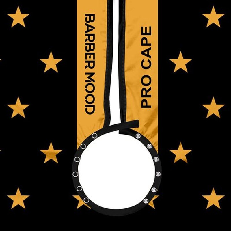 Barber Cape for Men Hair Cutting Cape - Snap colar (Snap Collor)