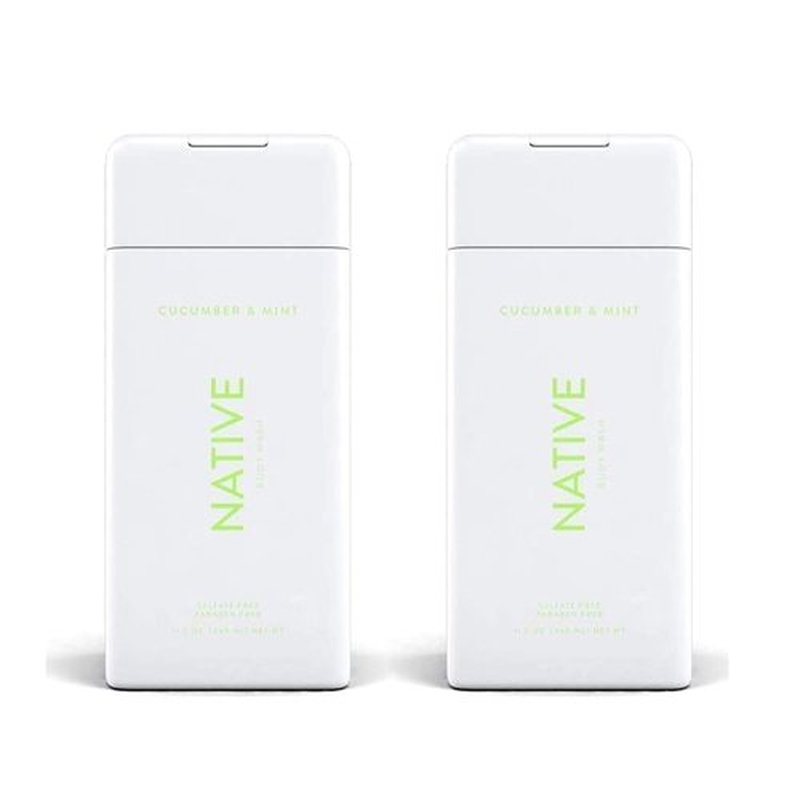Native Cucumber and Mint Body Wash - Refreshing Cleanser | 11.5 oz Bottles (Set of 2)