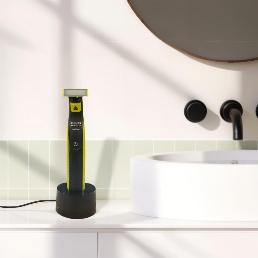 Charging Dock for Philips Norelco OneBlade QP2520/QP2530/QP2620/QP2630/QP2724/QP2834,Wall Mount Shaver Holder,Travel-Friendly Razor Stand(Cable Not Included)