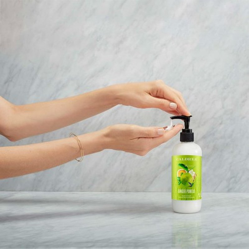 Caldrea Hand Lotion, For Dry Hands, Made with Shea Butter, Aloe Vera, and Glycerin and Other Thoughtfully Chosen Ingredients, Ginger Pomelo Scent, 10.8 oz