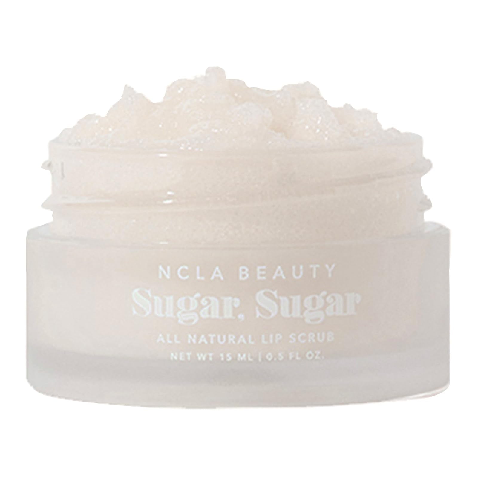 NCLA Beauty Sugar All Natural Lip Scrub - Lip Exfoliator - Made with Sugar, Cocoa and Shea Butter, Agave Nectar - Birthday Cake - 0.5 oz