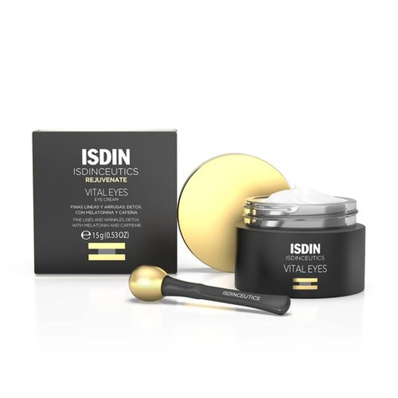 ISDIN Isdinceutics Vital Eyes - Night Eye Cream for Wrinkle Reduction with Melatonin & Cooling Applicator