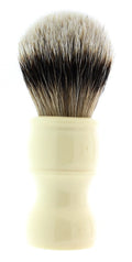 West Coast Shaving 100% Silvertip Quality Shaving Brush with Dense Knot. (White-Beacon)