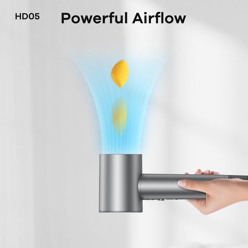 High-Speed Ionic Hair Dryer: 3Min Fast Dry with Brushless Motor - Quiet, Lightweight hair care Blow Dryer with Diffuser & HD Display for Curly Hair&Salon&Home&Travel, Hair Dryer for Women/Men/Baby/Pet