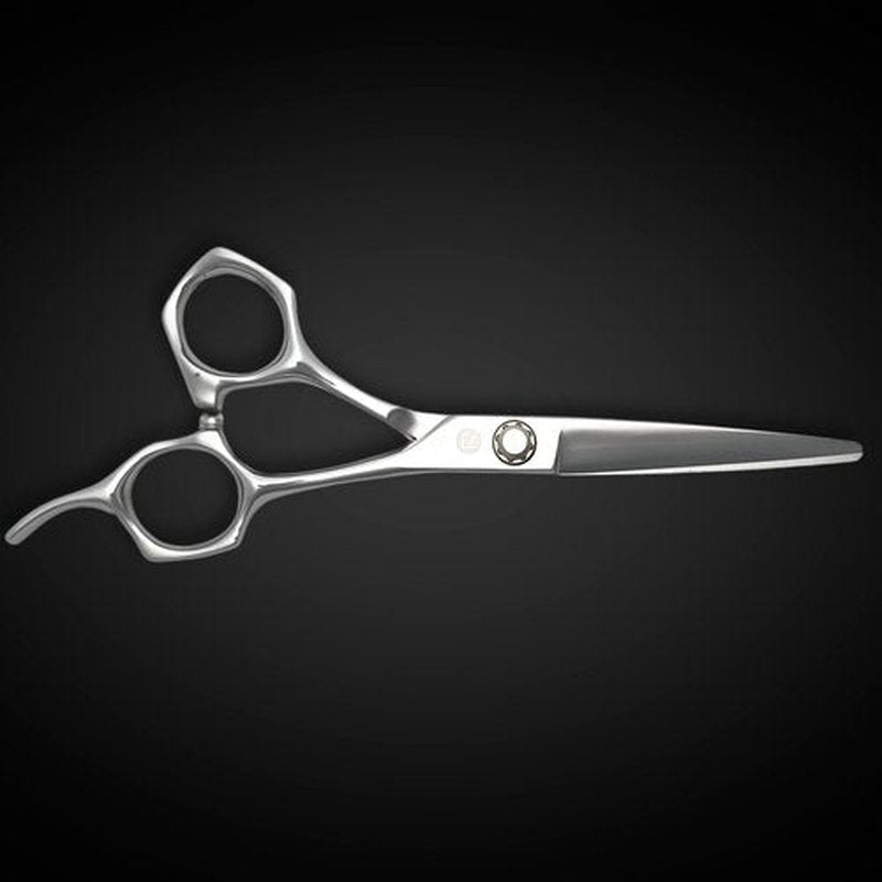 Professional Hair Cutting Scissors - 6 Inches - Convex Blade - Japanese 440C Stainless Steel - For Wet or Dry Cutting - Saki Shears Musashi For Hairdressers and Barbers