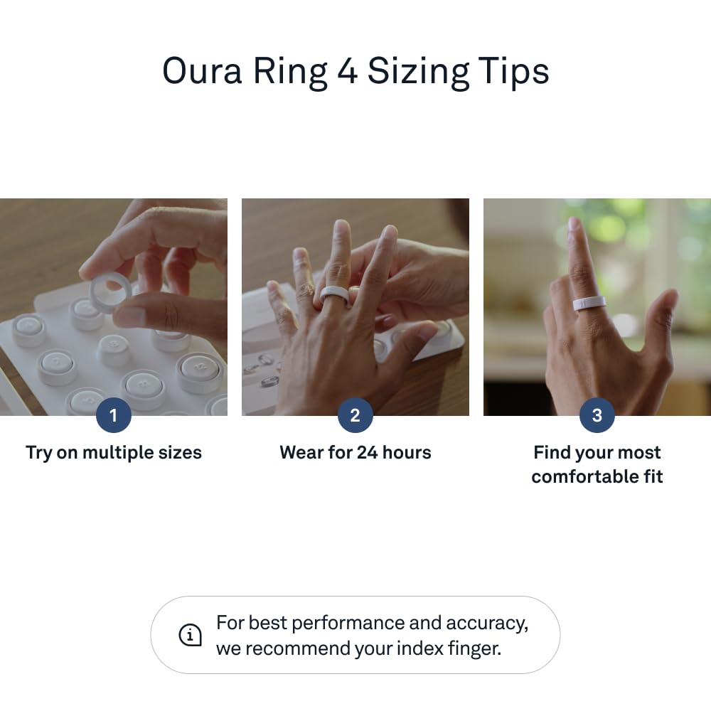 Oura Ring 4 Sizing Kit - Before You Buy the Unique Sizing, Not Standard US Sizes - Receive Credit for Purchase, Sizing Kit, Oura App
