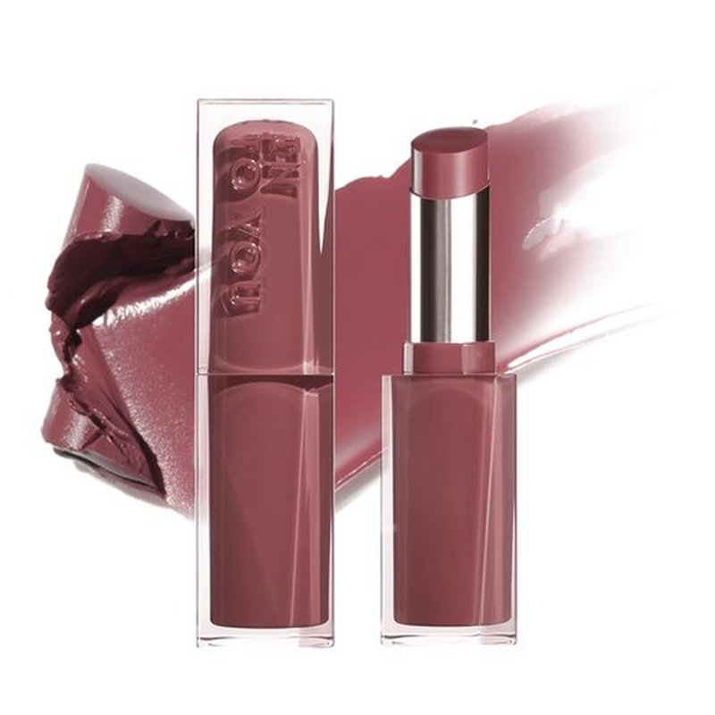 INTO YOU Glow Balm-in Lipstick, Sheer and Hydrating Tinted Lip Stain, Bare-skin Feel and Mirror-like Finish with Long Lasting Lightweight Texture(GL07)