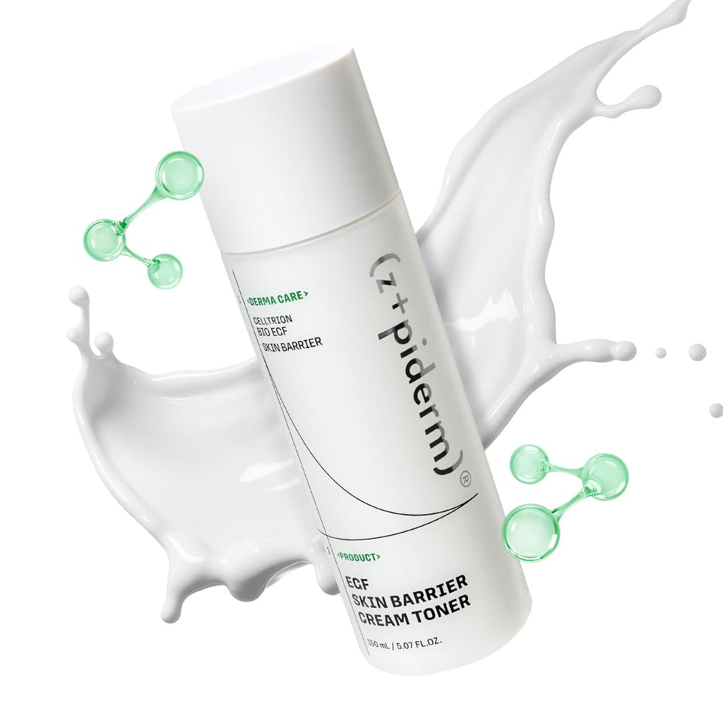 Zipiderm EGF Skin Barrier Cream Toner – Korean Milky Hydrating Toner for Dry, Sensitive & Acne-Prone Skin with Ceramides, Hyaluronic Acid, Rice Bran & Soy Protein, Moisturizing Skincare, 5.07 fl oz