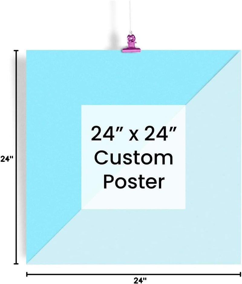 EzPosterPrints - Custom Poster Print - Upload Your Image for Personalized Decor - 24 X 24 Inches