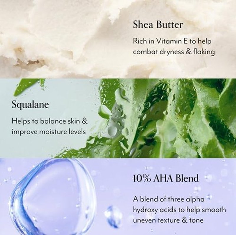 Bliss Body Butter Texture Takedown Skin Smoothing Lotion - Keratosis Pilaris KP - 6.7 Fl Oz - For Rough, Bumpy Skin - 10% AHA + Squalane + Shea Butter - Clean - Vegan & Cruelty-Free