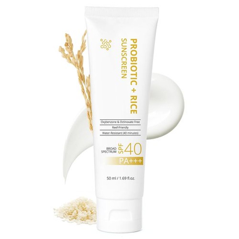 FIUMOT Gentle SPF 40 Daily Face Sunscreen, Broad Spectrum UVA/UVB Protection, Hydrating Facial & Body Sunscreen with Fermented Rice Water & Prebiotics, Non-Greasy for All Skin Types