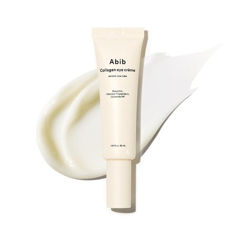 Abib Collagen Eye Cream Jericho Rose Tube for Dark Circles and Puffiness, Under Eye Fine Lines