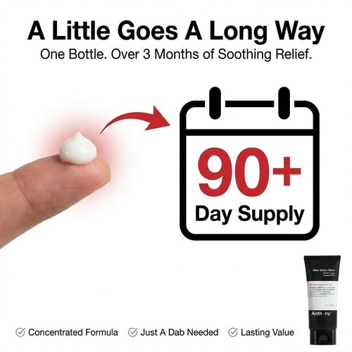 Anthony After Shave Balm - Cooling Hydrating Lotion with Aloe Vera & Vitamins A, C, E | 3 Fl Oz