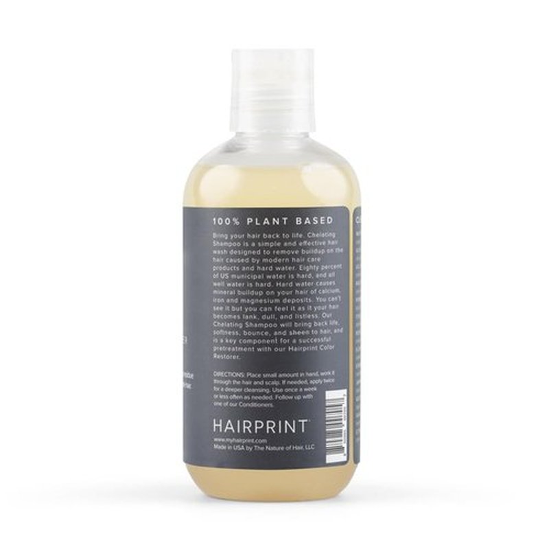 Hairprint Chelating Shampoo - Deep Cleansing Formula for Hard Water Build-Up | Gentle & Dye-Free (8 Fl Oz)