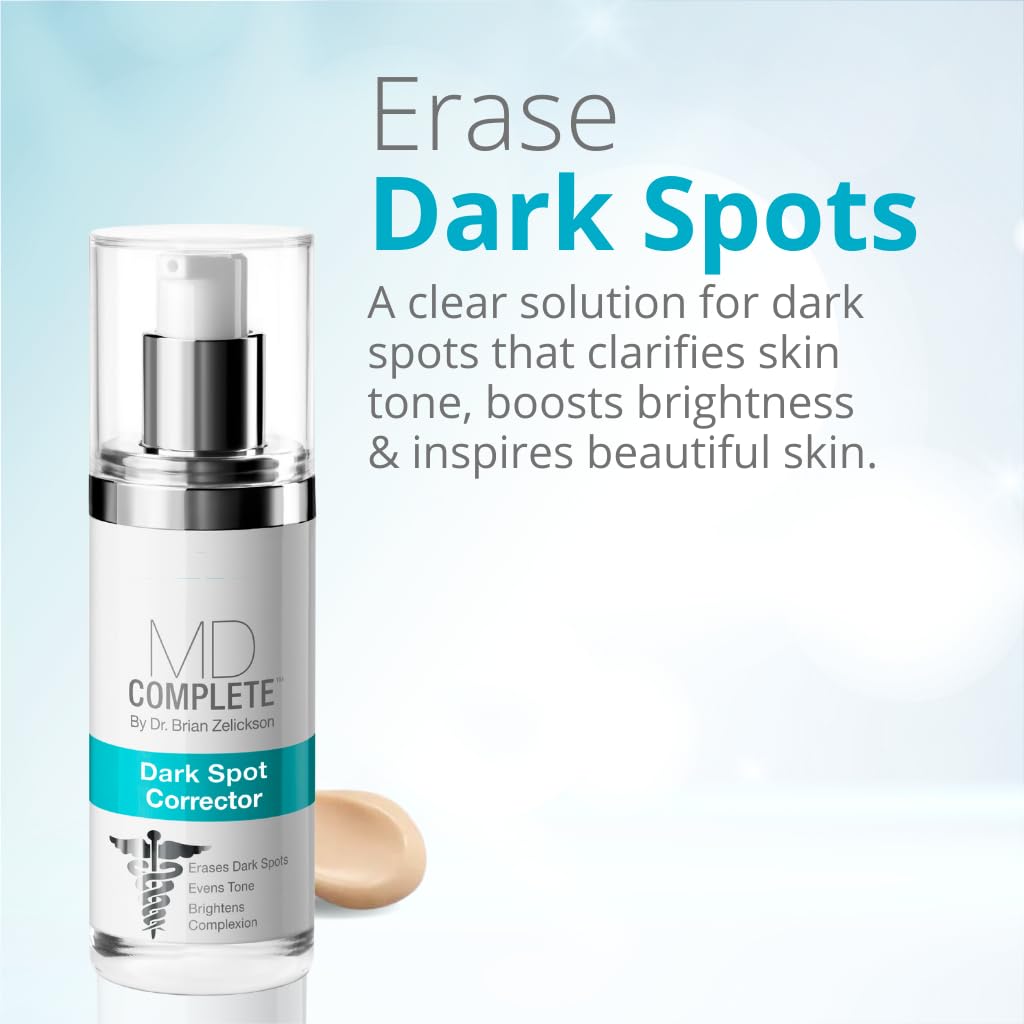 MD Complete Dark Spot Corrector | Anti-Aging | Professional Dark Spot Correction | With Tranexamic Acid, Vitamins C + E, Alpha Arbutin and Licorice Extracts 1.0 fl oz