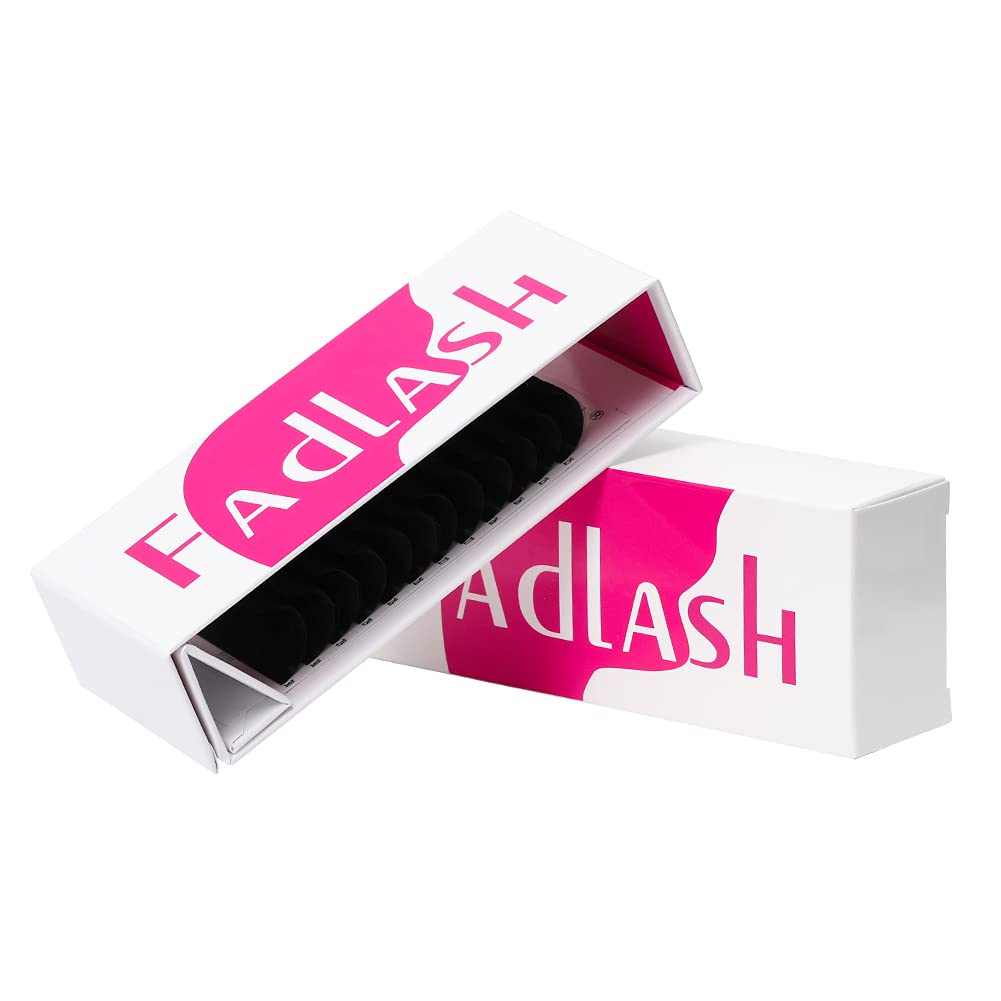 Eyelash Extension D Curl Easy Fan Volume Lashes 0.07 25-30mm Mixed Tray Faux Mink Lash Extension Self Fanning Blooming Lashes (0.07-D, 25-30 Mix)