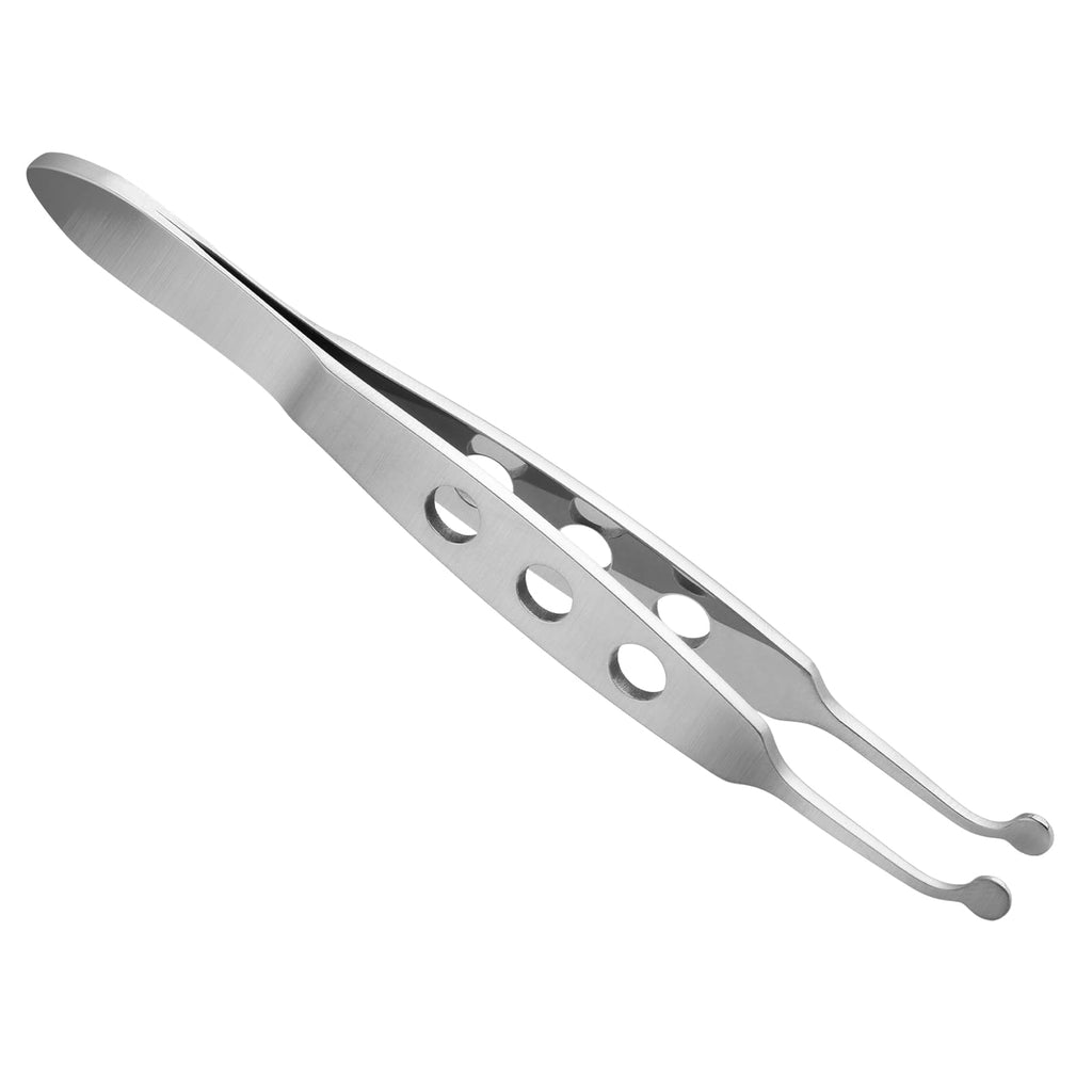 Meibomian Gland Expressor, Stainless Steel Eyelid Massage Tweezer with Positioning Pin, Eyelid Gland Blockage Unblocking Physiotherapy Tools, Eyeli-d Expressor for Dry Eyes(SIZE:3x3mm/0.12x0.12inch)