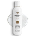 LEROSETT® Clear Skin Face Wash – Gentle Gel Cleanser with 60% Aloe-Rich Botanicals, 4% Glycolic Acid & Vit-E Microbeads – Fights Breakouts, Unclogs Pores, Balances Oil – Spa-Grade, Vegan – 6.7oz