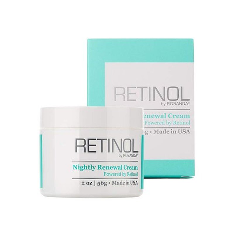 Robanda Retinol Nightly Renewal Cream │ All in One Age Repairing Night Cream Targets Wrinkles and Fine Lines