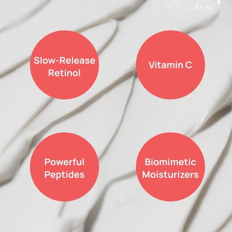 Sleep With Me Nighttime Resurfacing Cream - Anti-Aging Retinol & Vitamin C Formula for Fine Lines, Hydration & Skin Texture