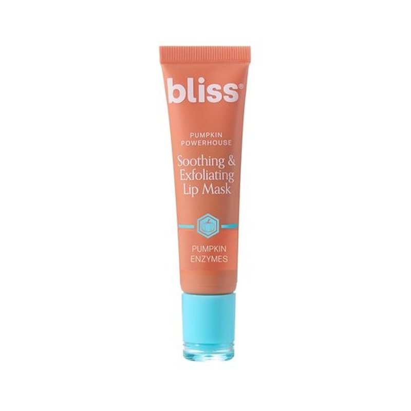Bliss Pumpkin Powerhouse Lip Mask - Hydrating Overnight Exfoliating Treatment for Dry Lips