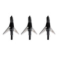 Swhacker #262 Levi Morgan Series 3-Blade Fixed Broadheads, 100 Grain, 1.25" Cut, Precision Archery Hunting Broadheads, 3 Pack, Black