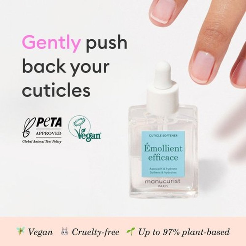 Manucurist Cuticle Remover - Gel Formula with 97% Bio-Sourced Ingredients - 0.5 fl oz Bottle