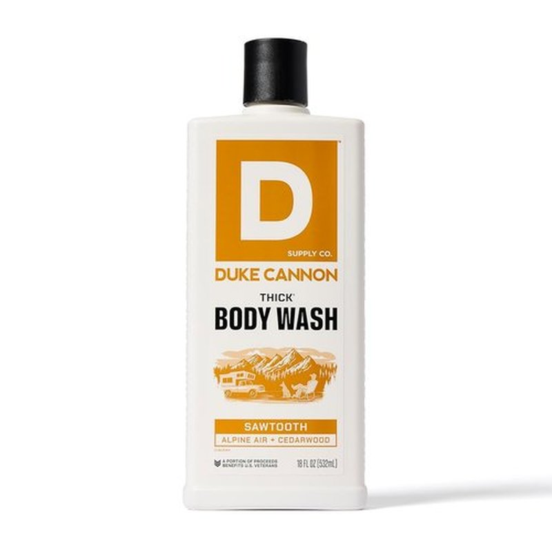 Sawtooth Big Brick of Soap & THICK High Viscosity Body Wash | Alpine Air & Cedarwood Scent | Triple-Milled 10oz Bar Soap | 3X Thicker Body Wash | Mineral-Enriched & Naturally-Derived (2 Pack Bundle)