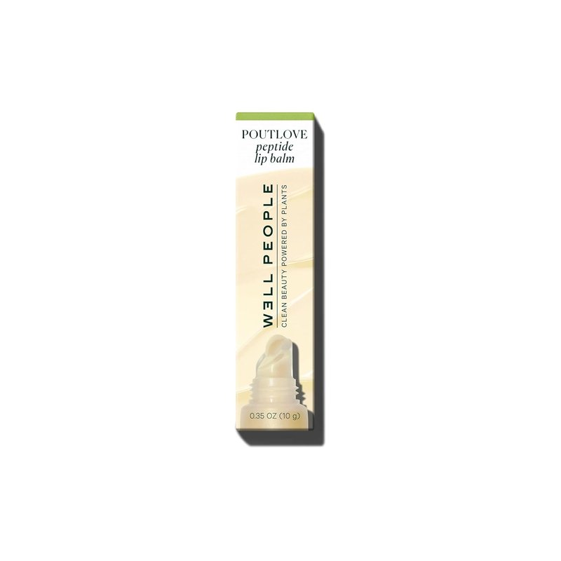Well People Poutlove Peptide Lip Balm - Hydrating Tinted Treatment with Peptide Complex & Murumuru Butter | Coconut Flavor
