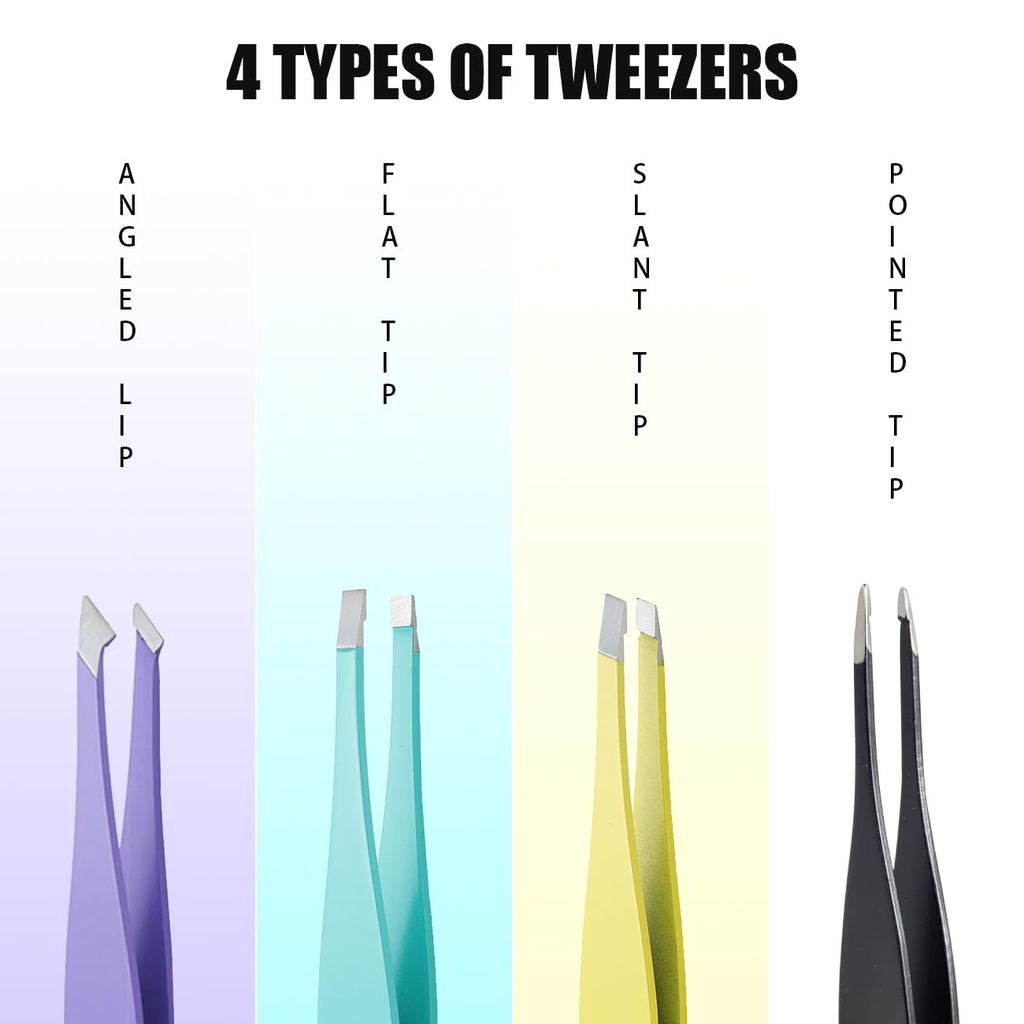 Initial D Tweezers with Mirror for Women Facial Hair, Best Gifts for Teen Girl/Daughter/Friend/Mom/Bridesmaid/Wife/Girlfriend, Unique Gift for Birthday/Anniversary/Mothers Day/Valentines Day/Christmas