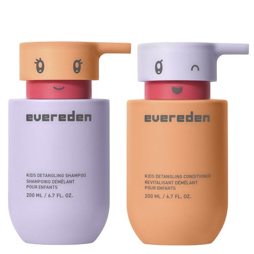 Evereden Kids Haircare Set - Hair Detangling Shampoo & Conditioner for Ages 3+ | Vegan, Sulfate-Free, Argan Oil
