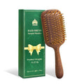 TAIHI Wooden Hair Brush - Natural Green Sandalwood Detangler with Ergonomic Handle | Ideal for All Hair Types