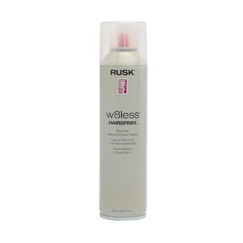 RUSK W8less Hairspray - Strong Hold & Natural Texture for Long-Lasting Support | 10 oz