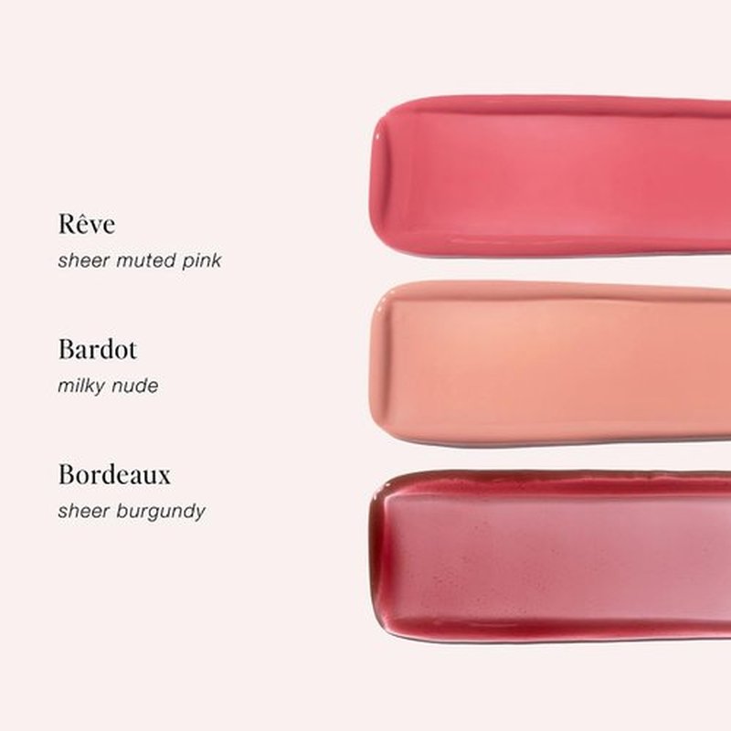 Jouer The Lip Edit Deluxe Tinted Lip Oil Trio - Hydrating, High Shine, Non-Sticky | 3 Shades with Apricot, Jojoba & Vitamin E