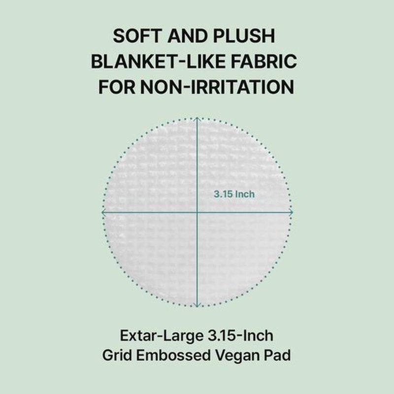 NEEDLY Mild Cleansing Pad, Makeup Remover for Sensitive Skin (60 Pads), Triple Deep Cleansing, Barrier Care with Only Two Surfactants & Panthenol, Extra-Large Soft Vegan Pad, Korean Skincare
