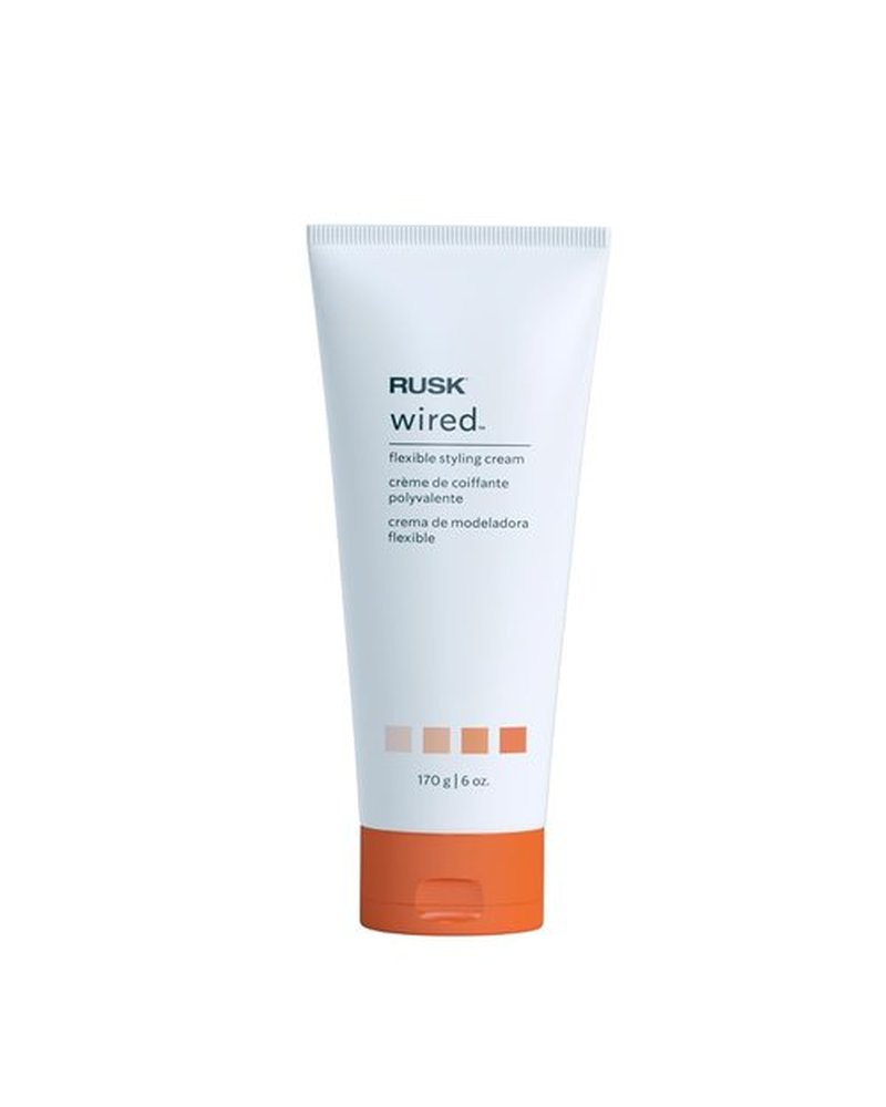RUSK Wired Flexible Styling Cream - Frizz Control & Textured Definition - 6 oz Pliable Hold Cream