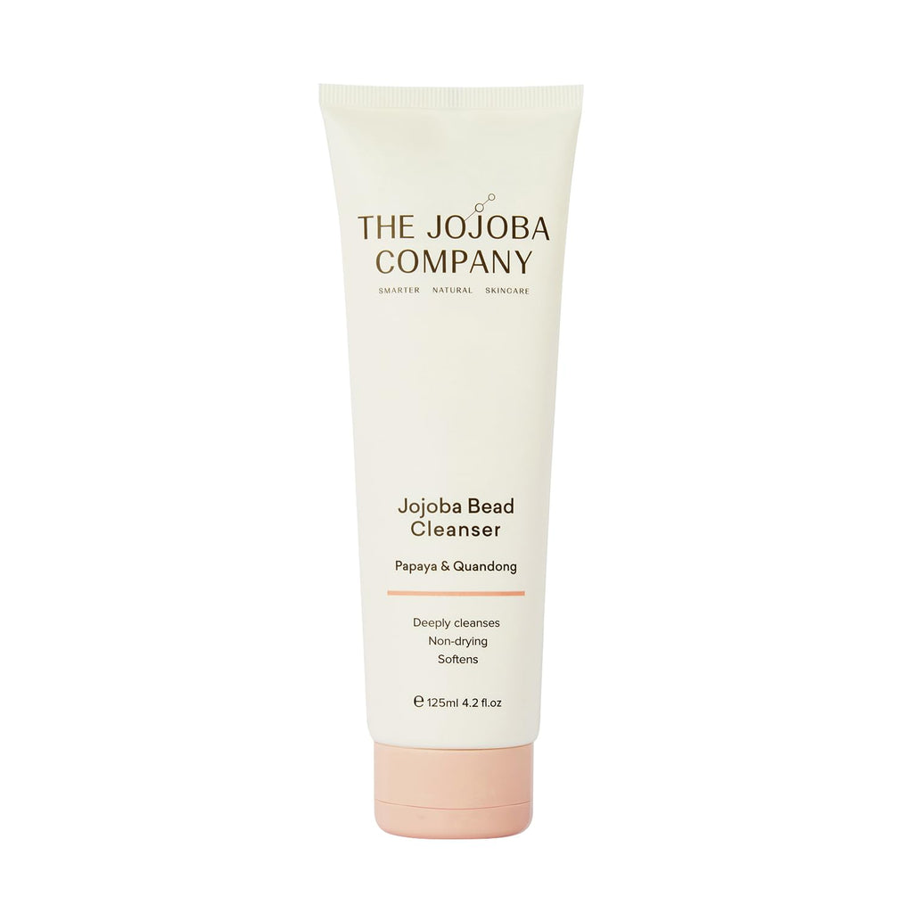 Jojoba The Company Bead Cleanser with Papaya & Quandong – Creamy Exfoliating Face Wash for All Skin Types – Hydrating & Gentle Daily Cleanser Beads for Smooth, Radiant Skin – 125ml